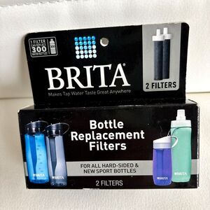 BRITA Bottle Replacement 2 Filters For All Hard Sided & New Sport Bottles